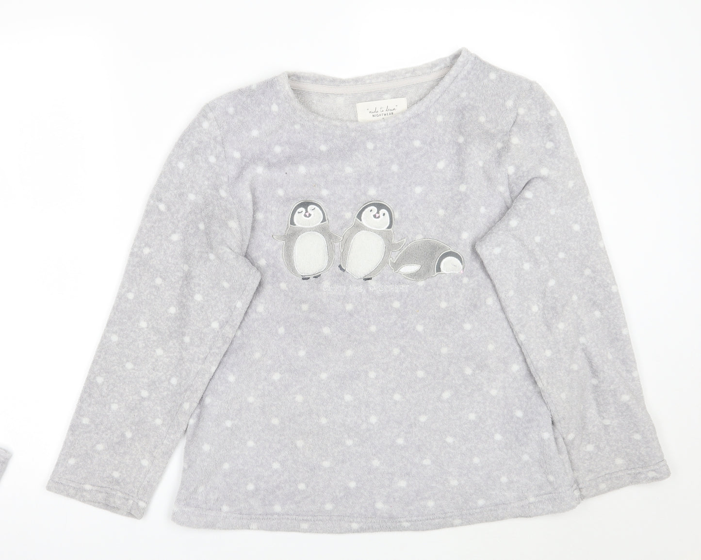 F&F Womens Grey   Top Pyjama Top Size S