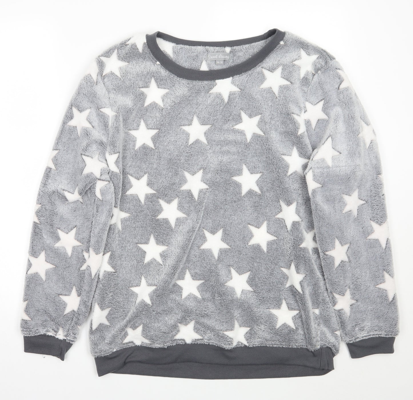 Sweet Dreams Womens Grey   Top Pyjama Top Size 16