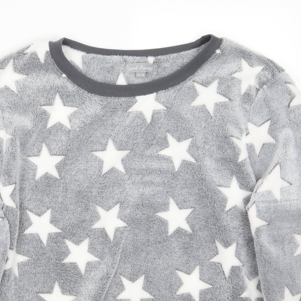 Sweet Dreams Womens Grey   Top Pyjama Top Size 16