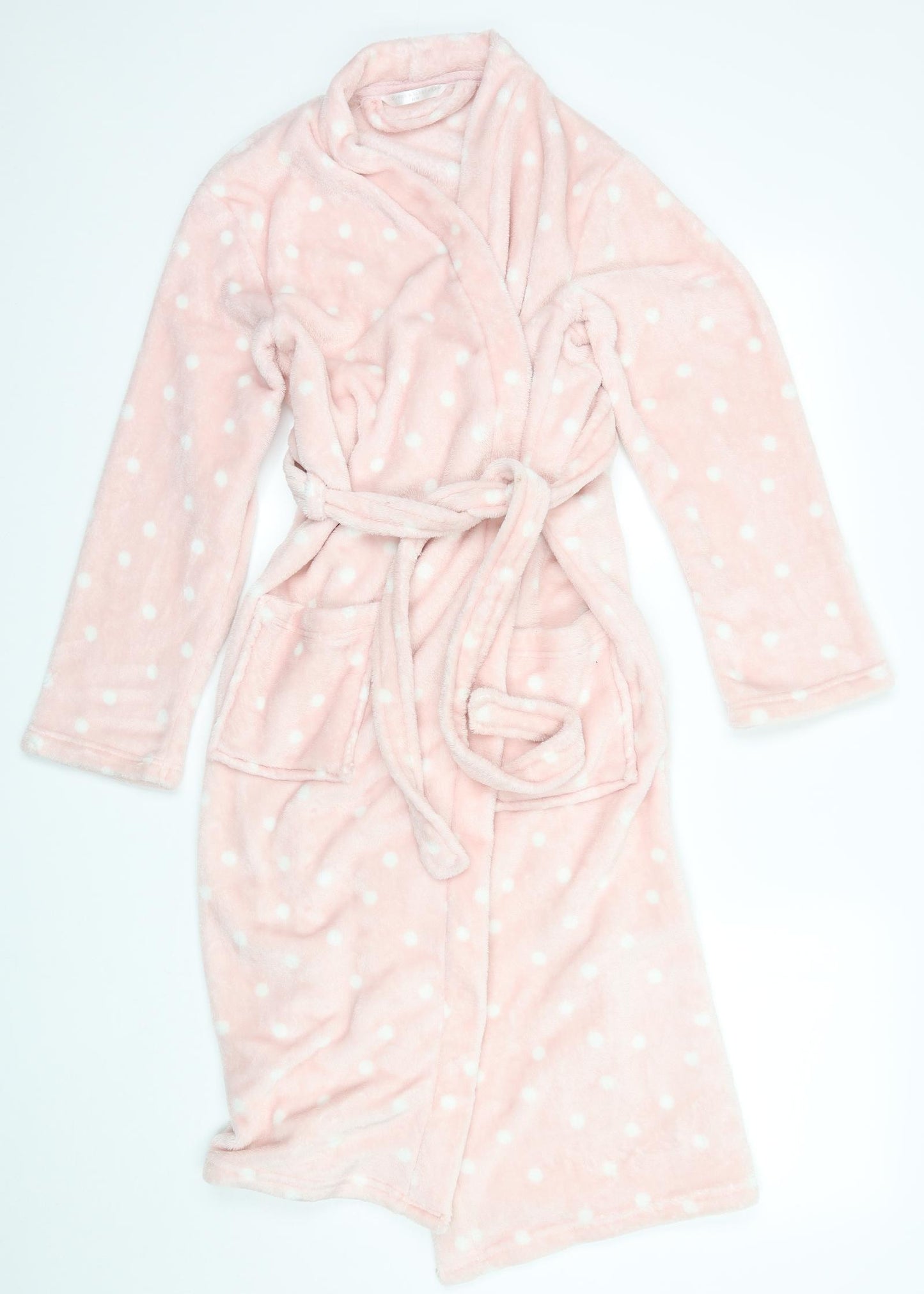 Sleep and dream Womens Pink Polka Dot  Top Gown Size 8