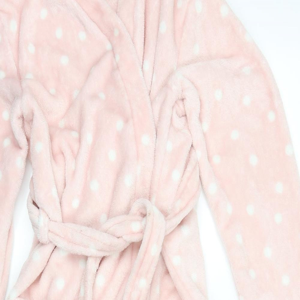 Sleep and dream Womens Pink Polka Dot  Top Gown Size 8