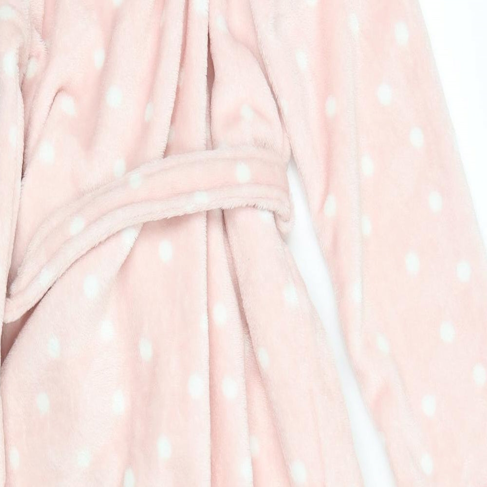 Sleep and dream Womens Pink Polka Dot  Top Gown Size 8