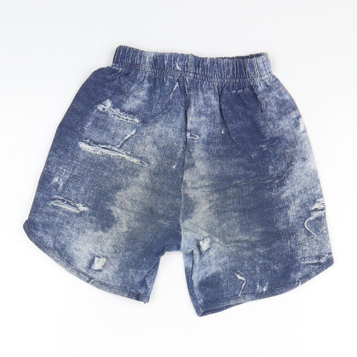 bebe Girls Blue  Denim Sweat Shorts Size 9 Years