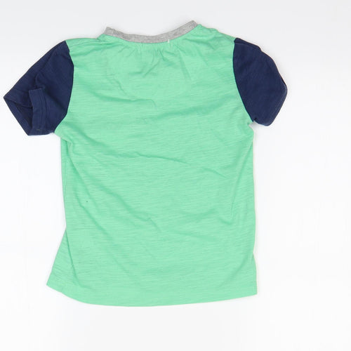 B&Q Kids Boys Green  Jersey Basic T-Shirt Size 6 Years