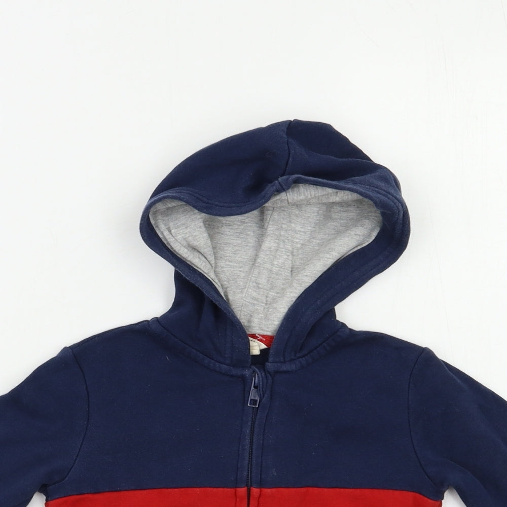 H&M Boys Red   Full Zip Hoodie Size 3-4 Years