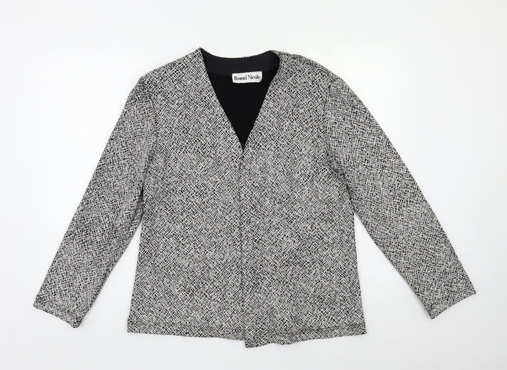 Ronni Nicole Womens Silver   Jacket Blazer Size M