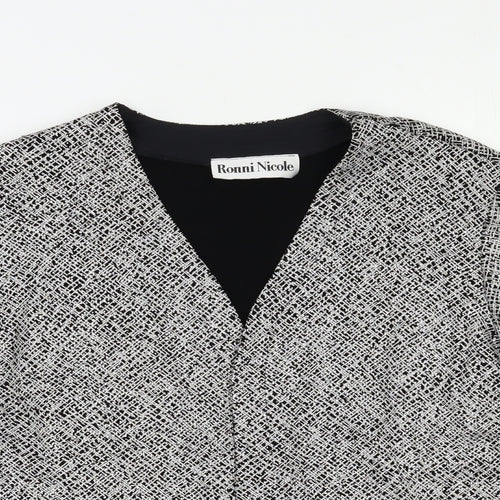 Ronni Nicole Womens Silver   Jacket Blazer Size M