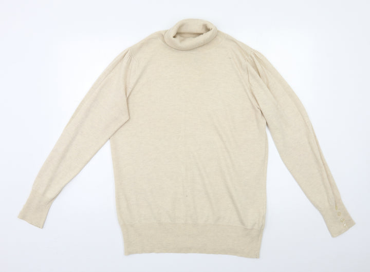 Evans Womens Beige Pullover Jumper Size 16