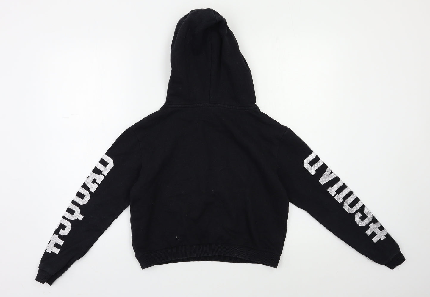 YD Girls Black   Pullover Hoodie Size 12 Years  - Sequin detail