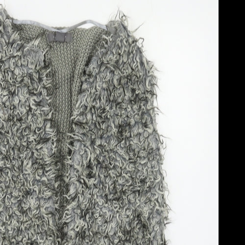 Primark Womens Grey   Gilet Poncho Size 12