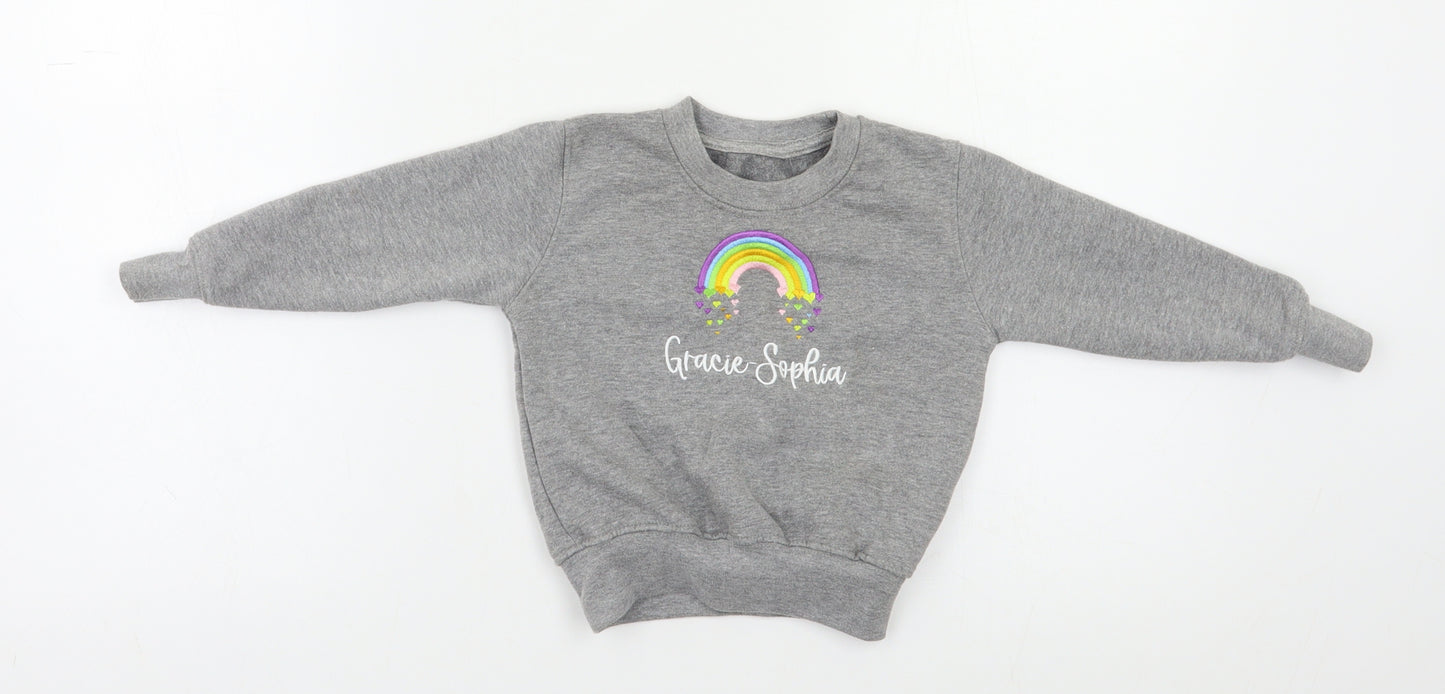 Preworn Baby Grey   Basic Blouse Size 3-6 Months