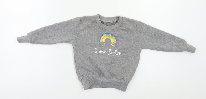 Preworn Baby Grey   Basic Blouse Size 3-6 Months