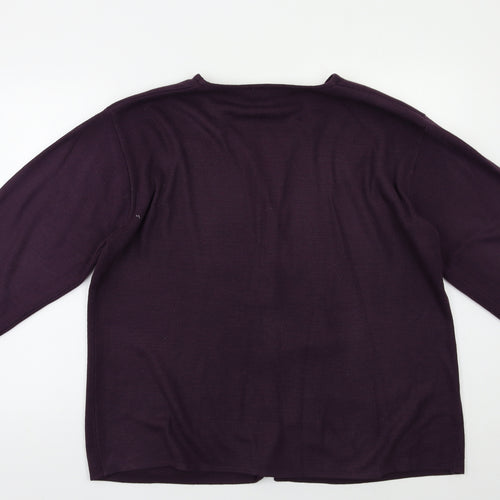 Miller's Womens Purple   Cardigan Jumper Size 14