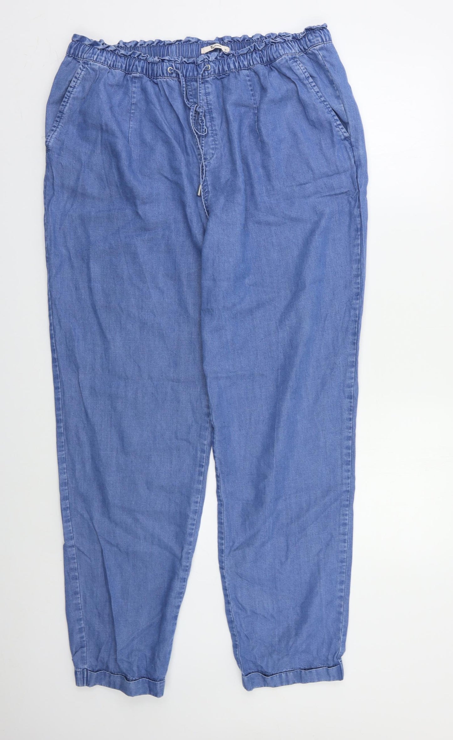 TU Womens Blue   Jogger Trousers Size 16 L29 in