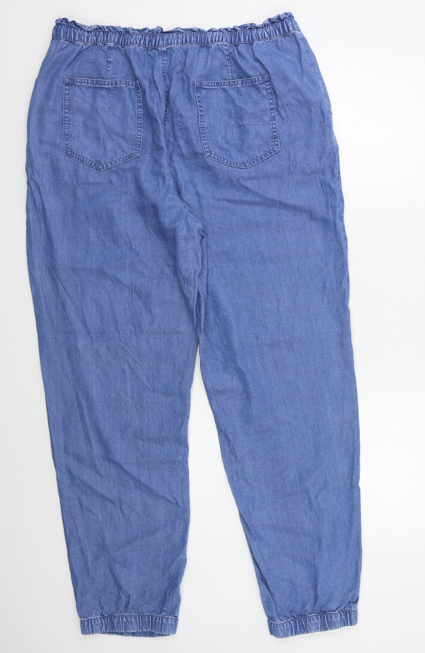 TU Womens Blue   Jogger Trousers Size 16 L29 in