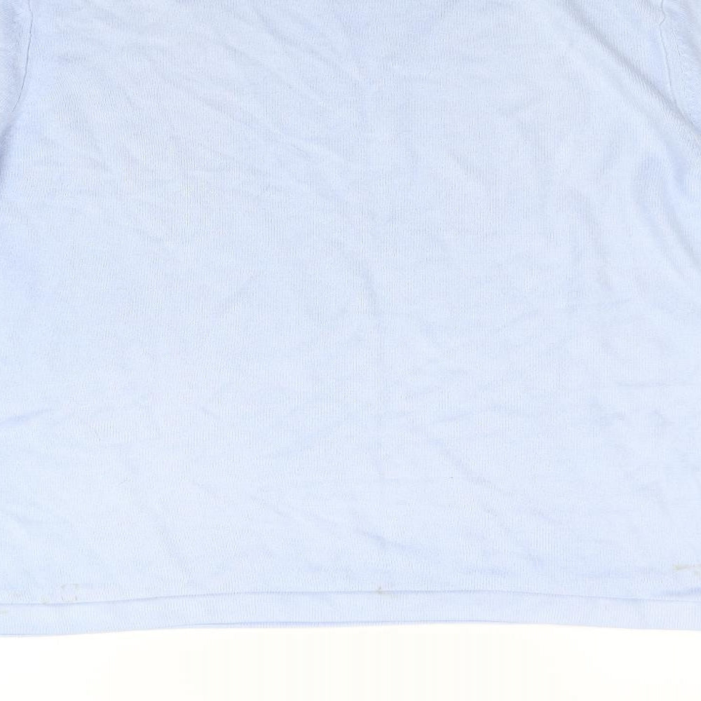 Papaya Womens Blue  Knit Pullover Jumper Size 14