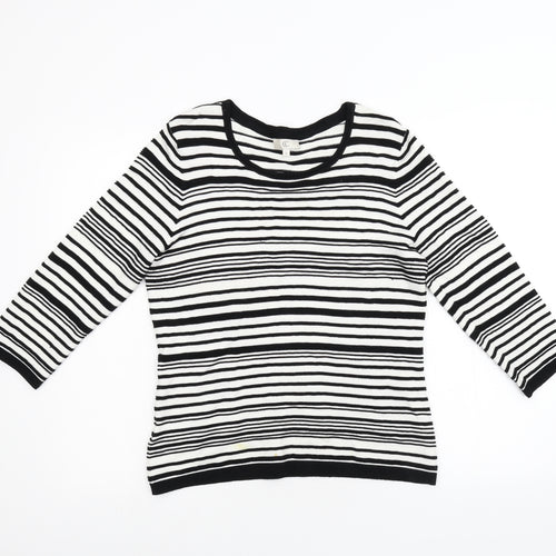 CC Womens Multicoloured Striped Knit Pullover Jumper Size S