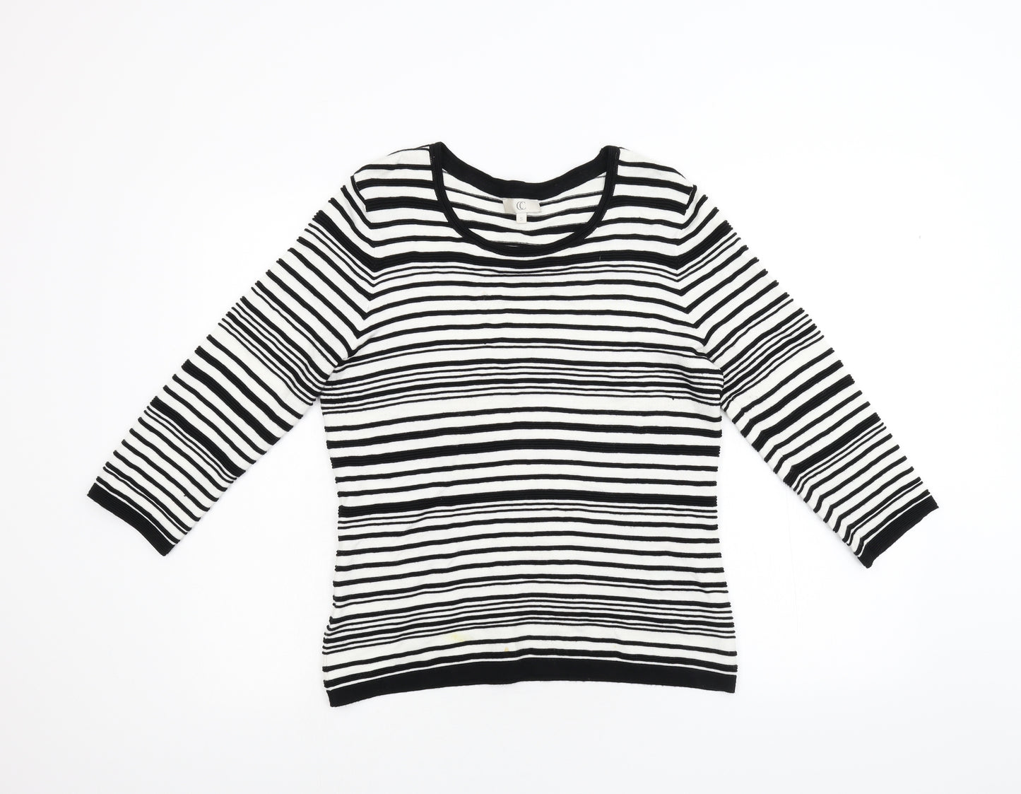 CC Womens Multicoloured Striped Knit Pullover Jumper Size S