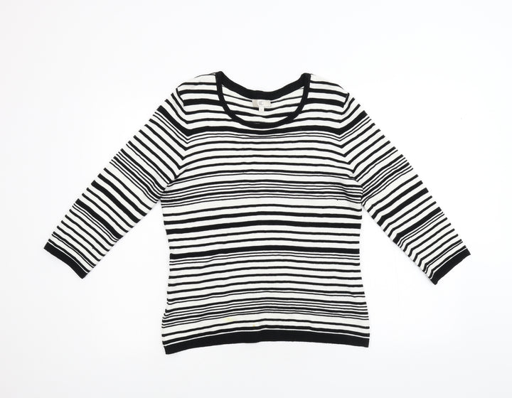 CC Womens Multicoloured Striped Knit Pullover Jumper Size S