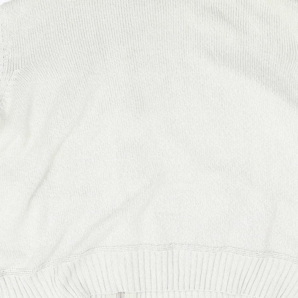 BHS Womens Grey  Knit Full Zip Jumper Size 18