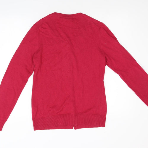 Gap Womens Pink  Knit Cardigan Jumper Size M