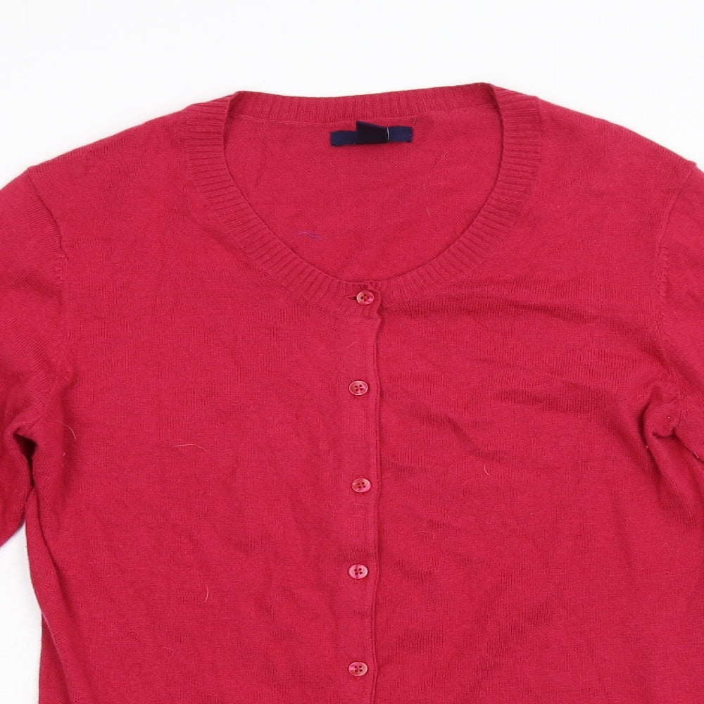 Gap Womens Pink  Knit Cardigan Jumper Size M