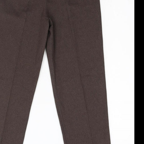 BM Collection Womens Brown   Trousers  Size 10 L28 in