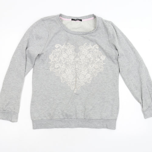 George Womens Grey   Pullover Sweatshirt Size 10