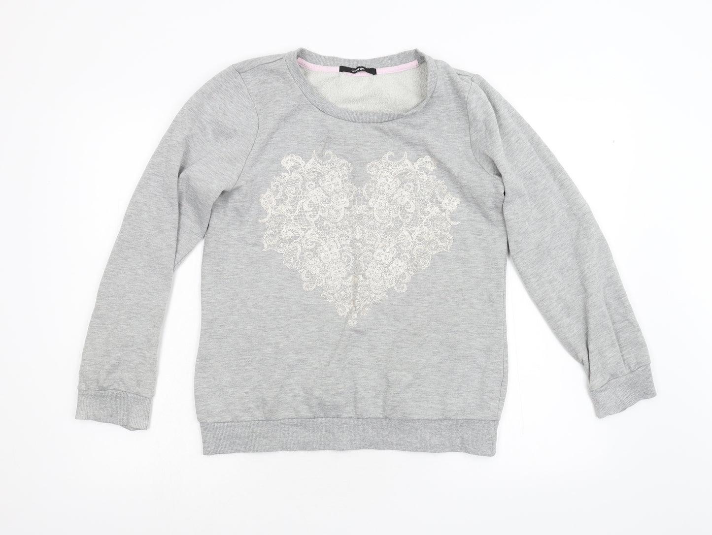 George Womens Grey   Pullover Sweatshirt Size 10