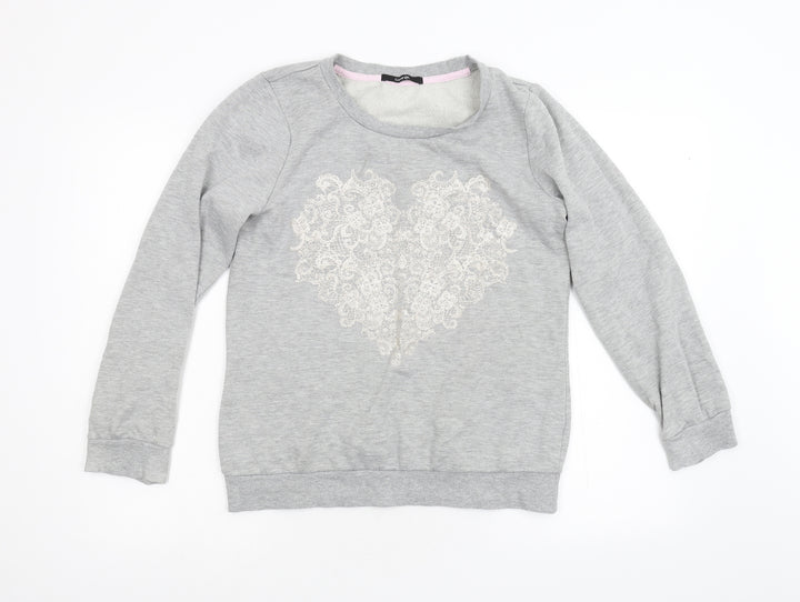 George Womens Grey   Pullover Sweatshirt Size 10
