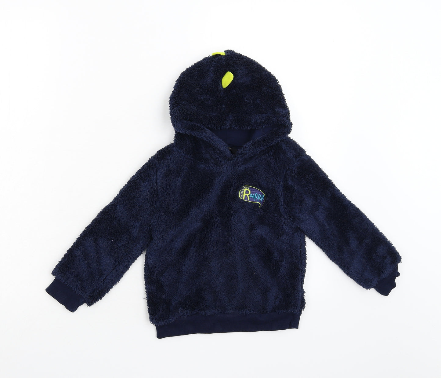 George Boys Blue  Fleece Pullover Hoodie Size 2-3 Years