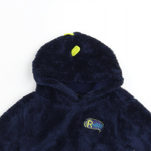 George Boys Blue  Fleece Pullover Hoodie Size 2-3 Years