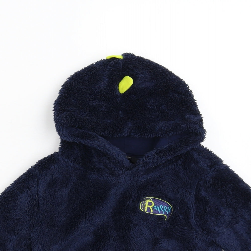 George Boys Blue  Fleece Pullover Hoodie Size 2-3 Years