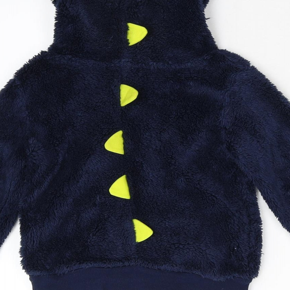 George Boys Blue  Fleece Pullover Hoodie Size 2-3 Years