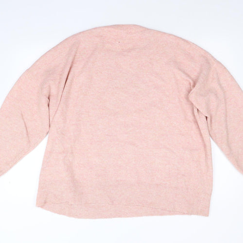 George Womens Pink  Knit Pullover Jumper Size XL