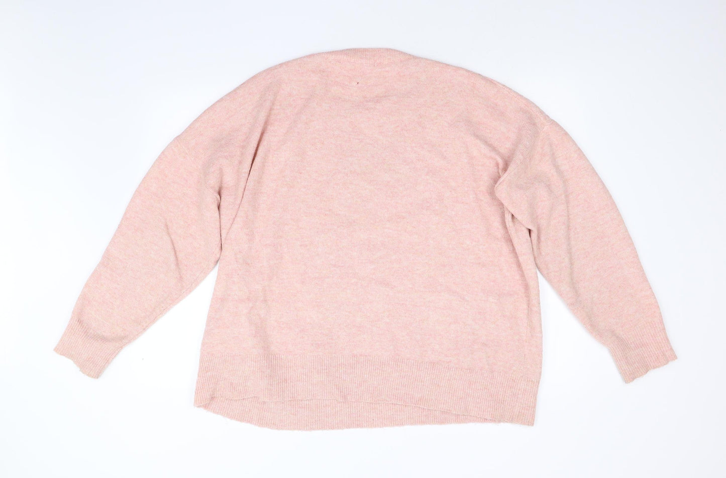 George Womens Pink  Knit Pullover Jumper Size XL