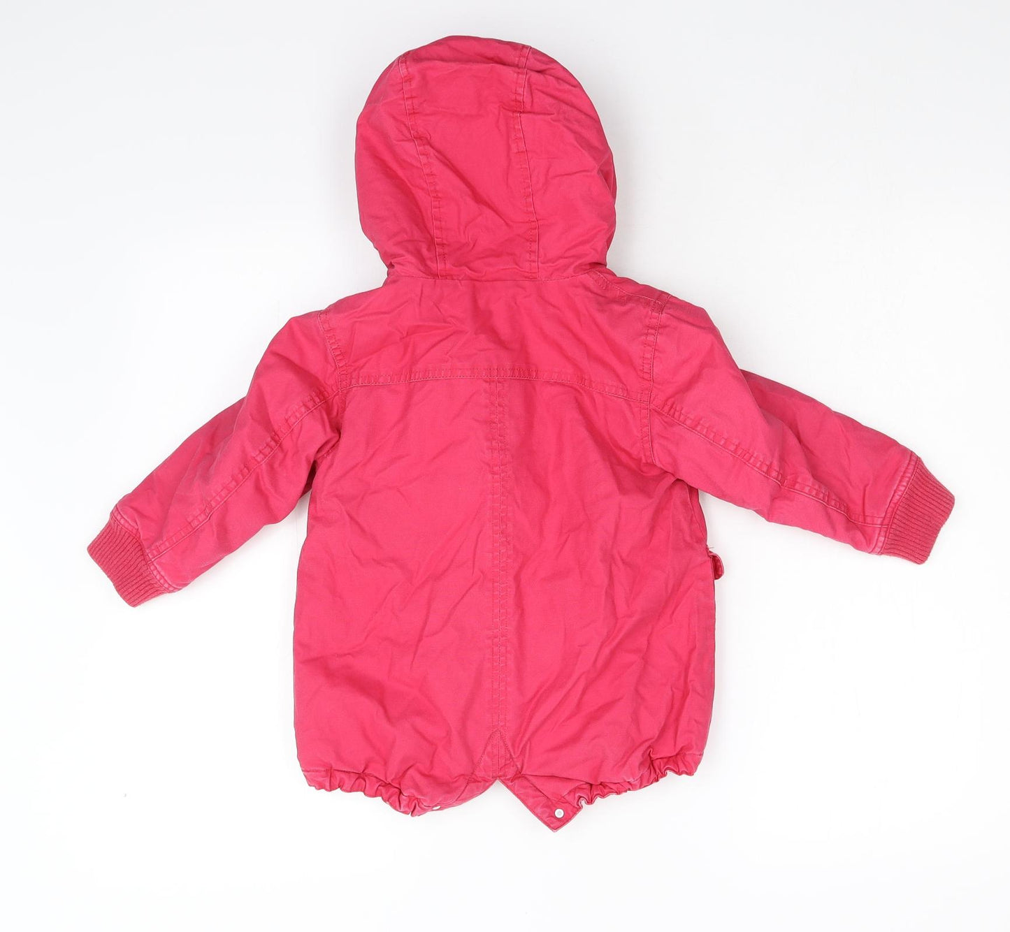 NEXT Girls Pink   Overcoat Coat Size 2-3 Years