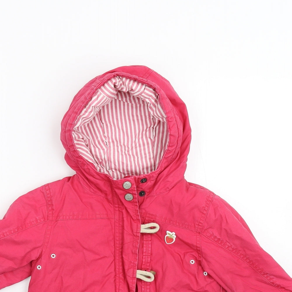 NEXT Girls Pink   Overcoat Coat Size 2-3 Years