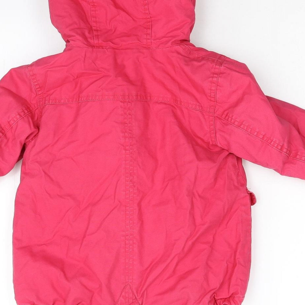 NEXT Girls Pink   Overcoat Coat Size 2-3 Years