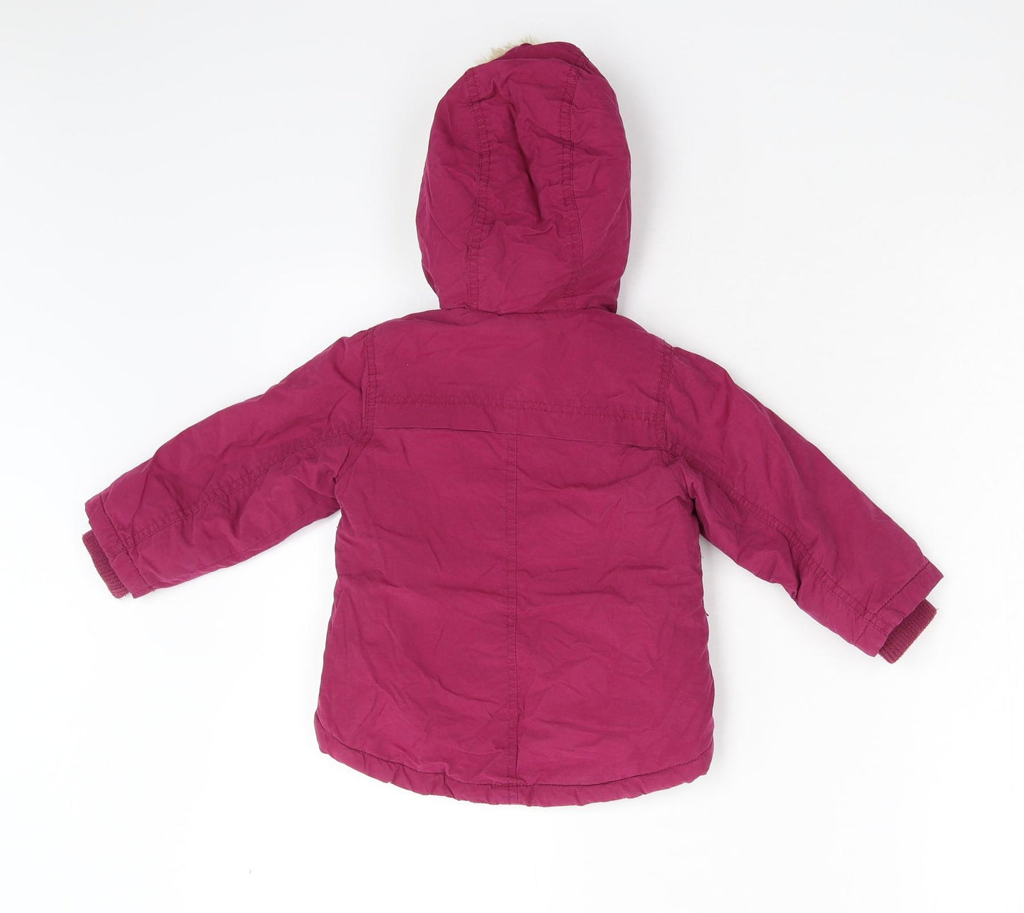 Nutmeg Girls Pink   Overcoat Coat Size 18-24 Months