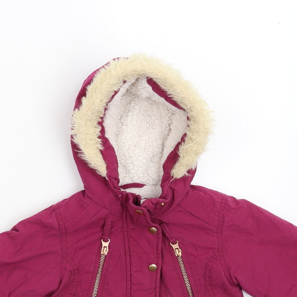 Nutmeg Girls Pink   Overcoat Coat Size 18-24 Months