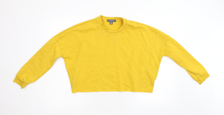 Primark Womens Yellow   Pullover Sweatshirt Size XS