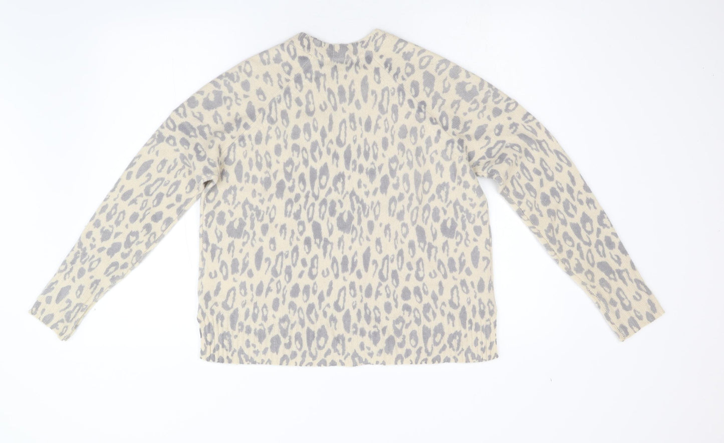 Whistles Womens Multicoloured Animal Print Knit Pullover Jumper Size XS