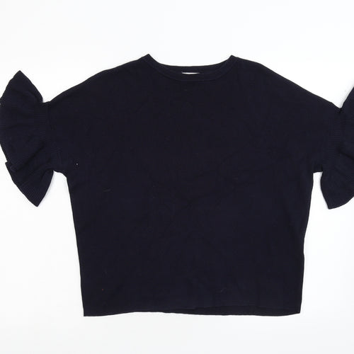 Warehouse Womens Blue  Knit Pullover Jumper Size 14