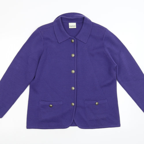 Eastex Womens Blue  Knit Cardigan Jumper Size 14