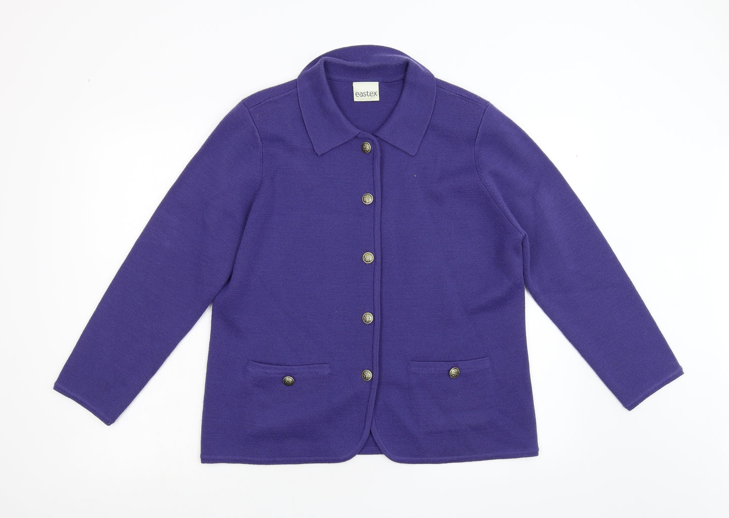 Eastex Womens Blue  Knit Cardigan Jumper Size 14