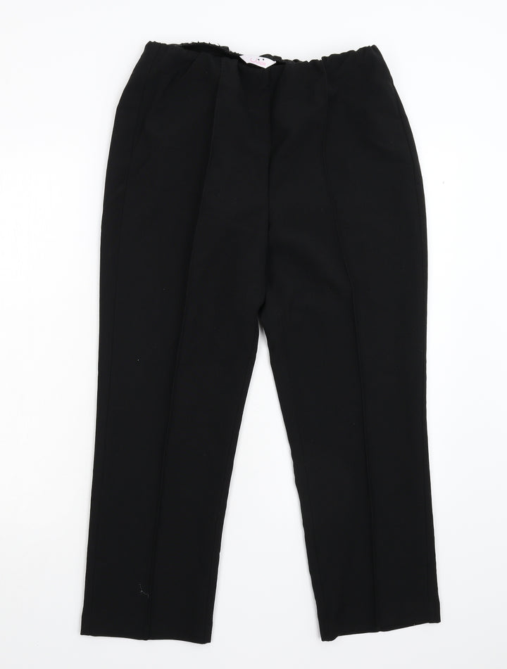 Julipa Womens Black   Trousers  Size 12 L25 in