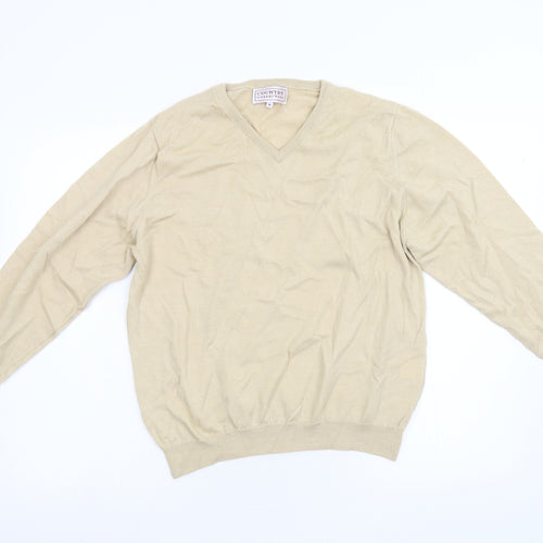 Country Collection Womens Beige  Knit Pullover Jumper Size 16