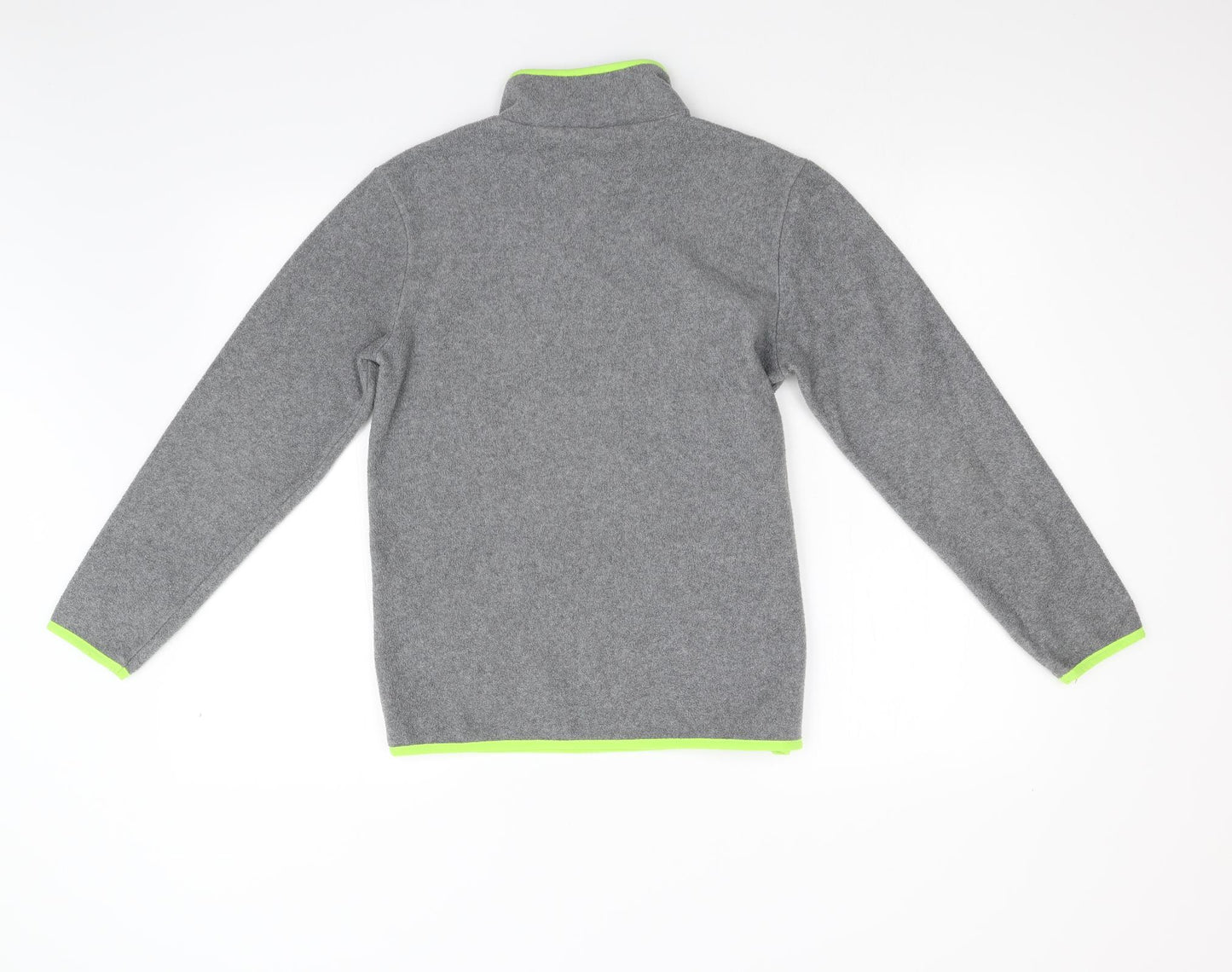 Gap Girls Grey  Fleece Henley Jumper Size 12 Years