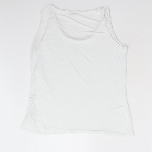 CMD Womens White   Basic Tank Size L
